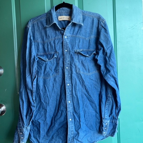 Bit and Bridle medium Vintage Denim
Pearl Snap Shirt Western - Picture 2 of 7